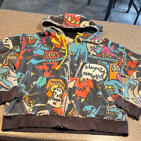 Y2k volcom monster hoodie